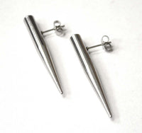 Skinny Spike Stud Stainless Steel Earring