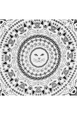 Cat Mandala Black/White