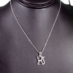Cat Cut Out Bling Necklace