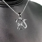 Cat Cut Out Bling Necklace