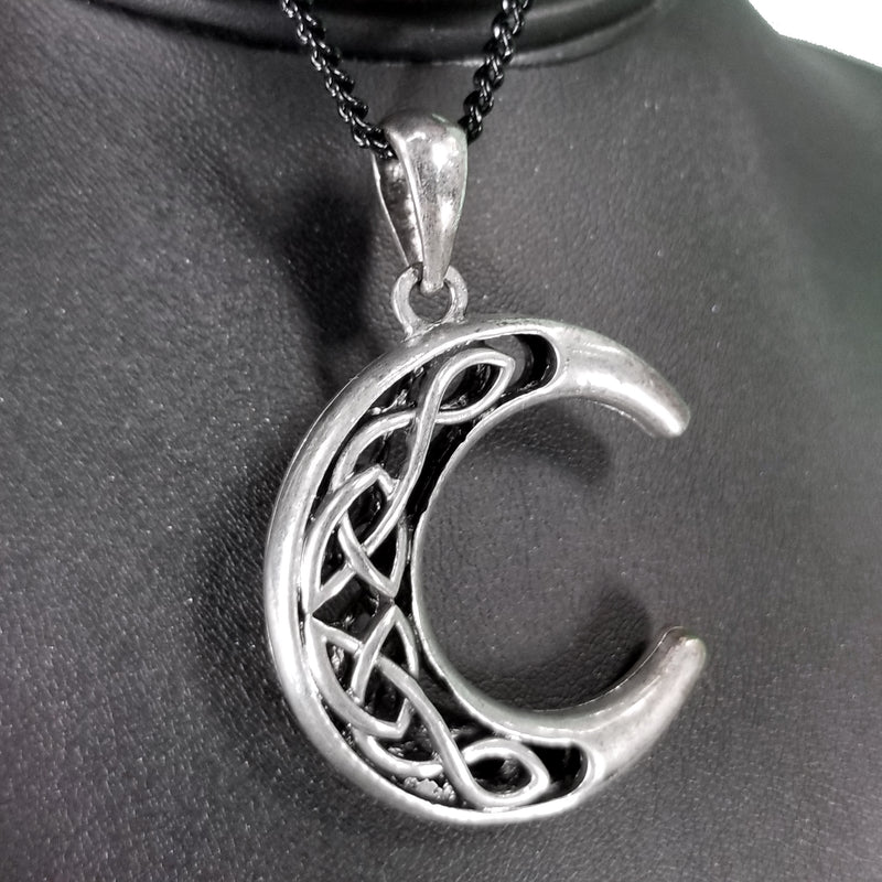 Celtic Crescent Moon Necklace