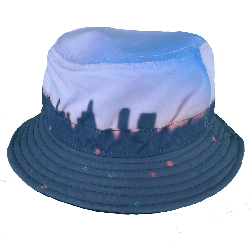 Purple City Scape Bucket Hat
