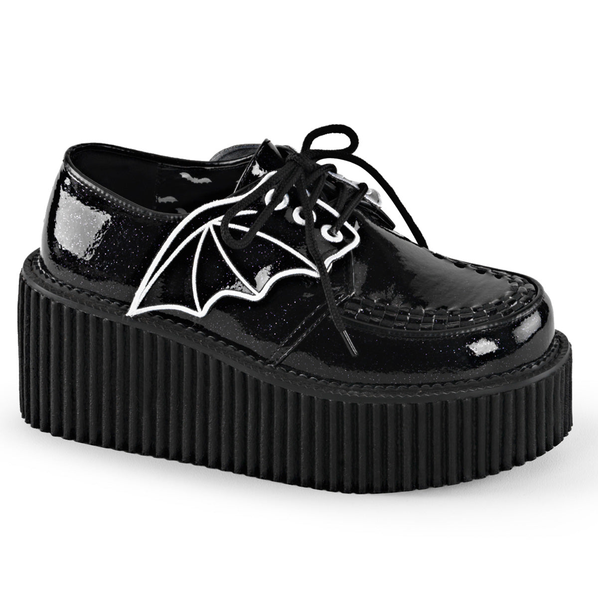 Creeper-205 Bat Wing Black Glitter – ShirtsNThingsAZ