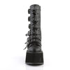 Damned-225 Black Vegan Leather Platform Boot