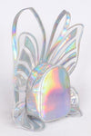 Shiny Butterfly Silver Backpack