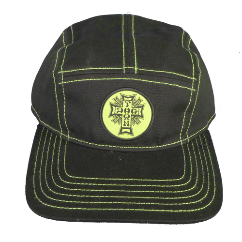 Dogtown Cross Logo Black/Green Stitching