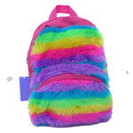 Dickies Mini Rainbow Faux Fur Backpack