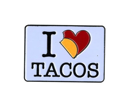 I Heart Tacos Enamel Pin