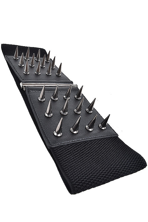 Stretch Belt with Spikes