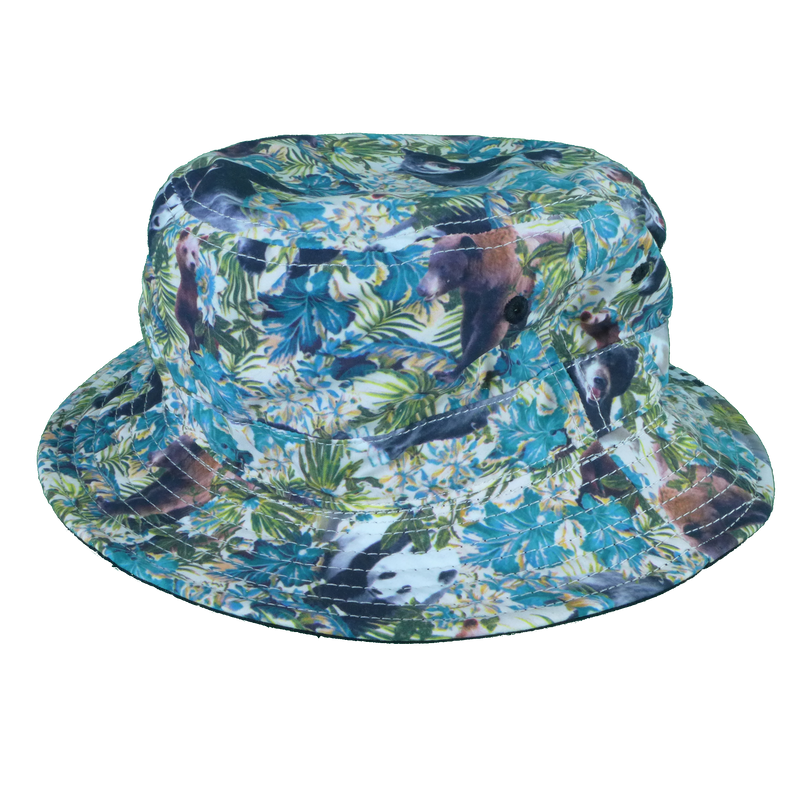 Animals w/Floral Bucket Hat