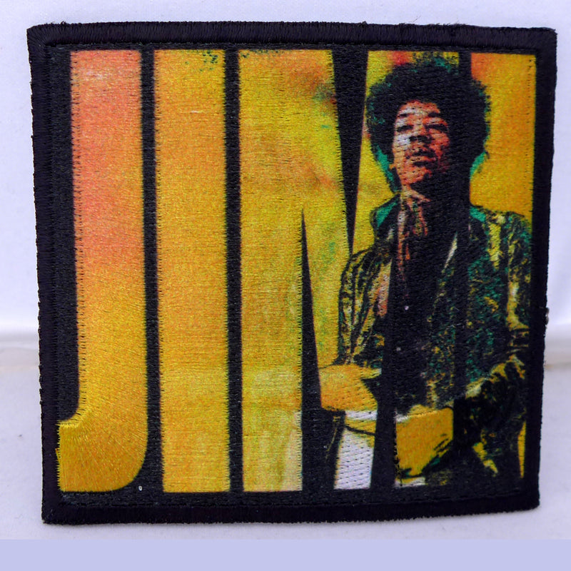 Hendrix Yellow Jimi Square Patch