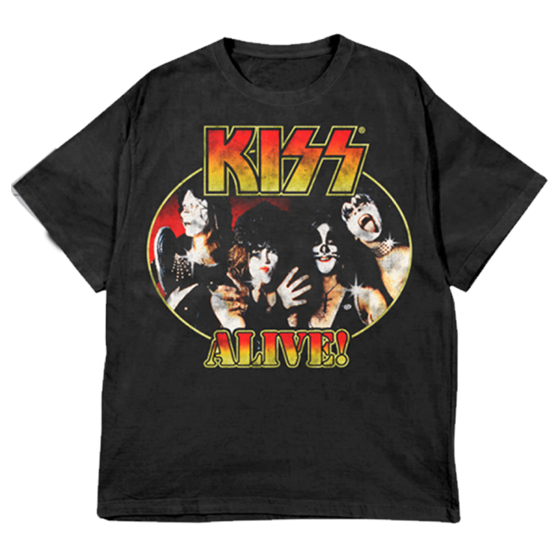 Kiss Alive Portrait T-Shirt