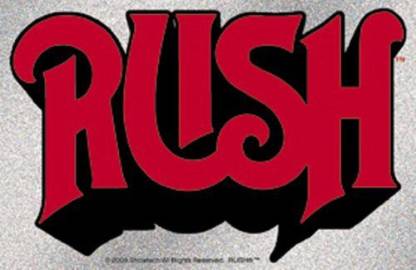 Rush Logo Glitter Sticker