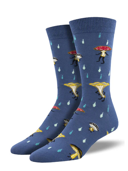 Fungi Fun Socks - Blue