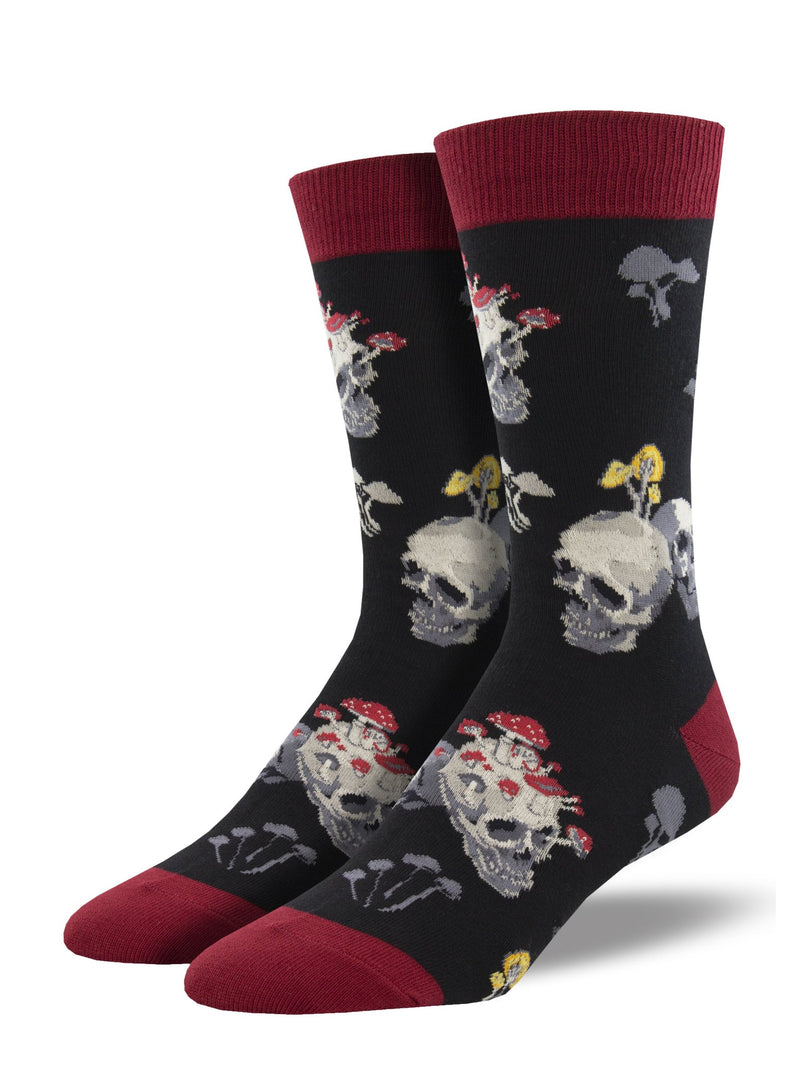 Bone Heads Black Men's Socks