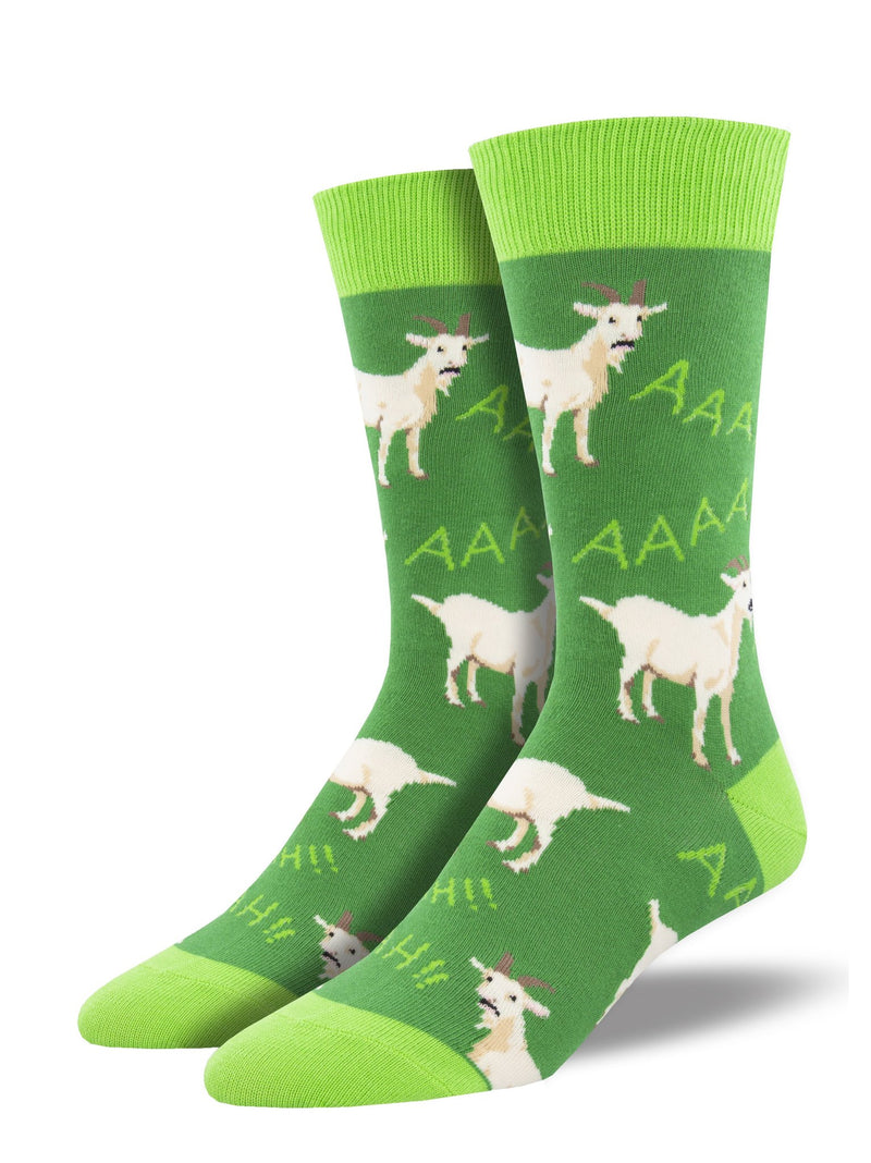 Screaming Goats Green Men's Socks