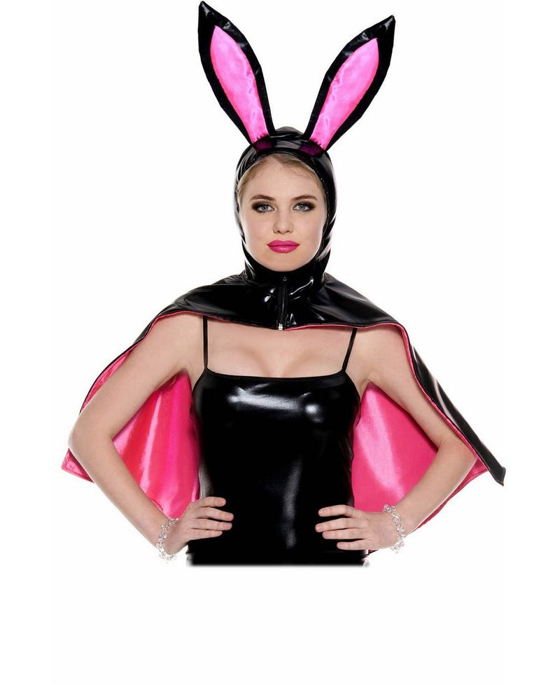 Black & Pink Rabbit Cosplay Cape