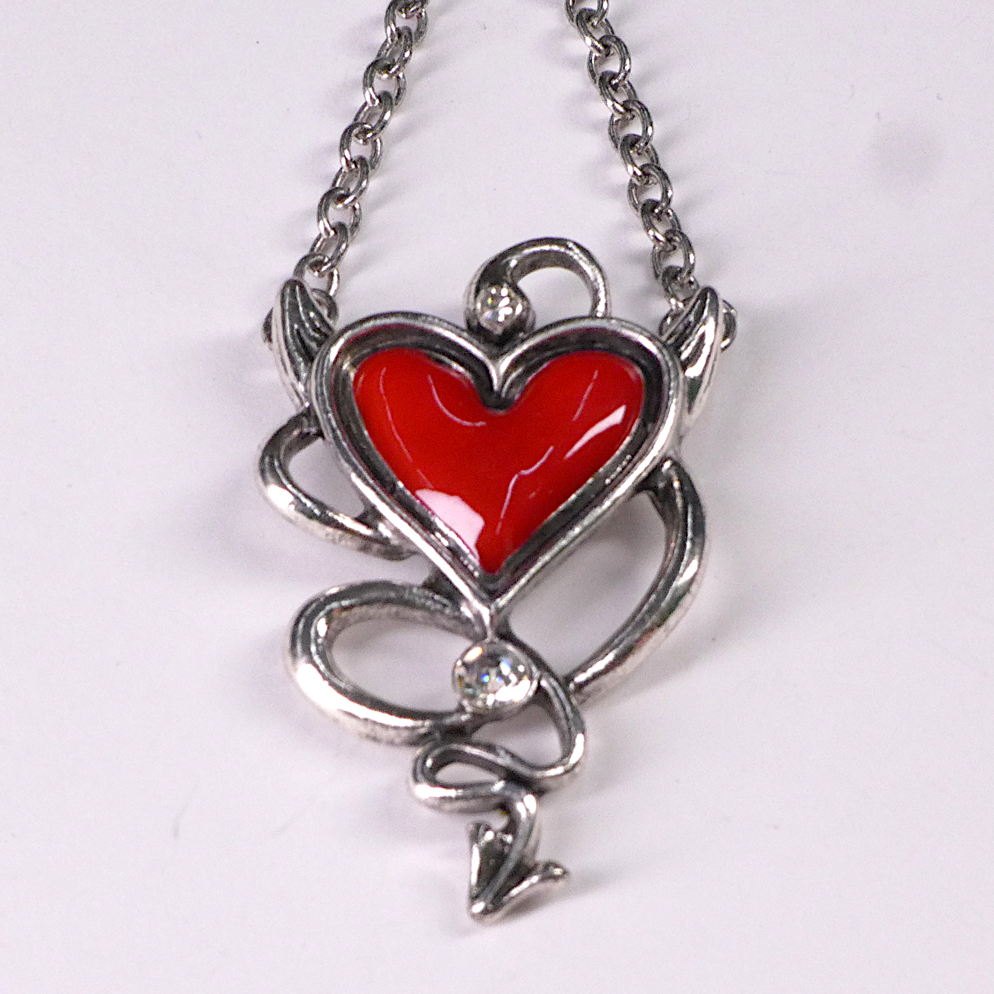 Devil Heart Necklace ShirtsNThingsAZ