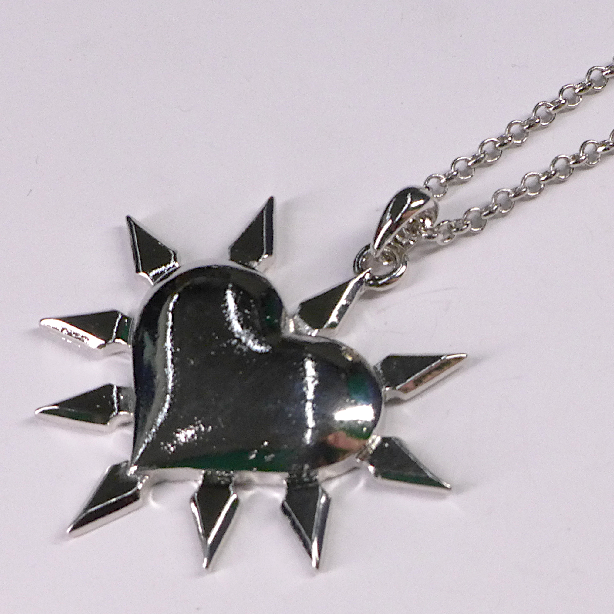 Heart with Spikes Necklace