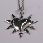 Heart with Spikes Necklace