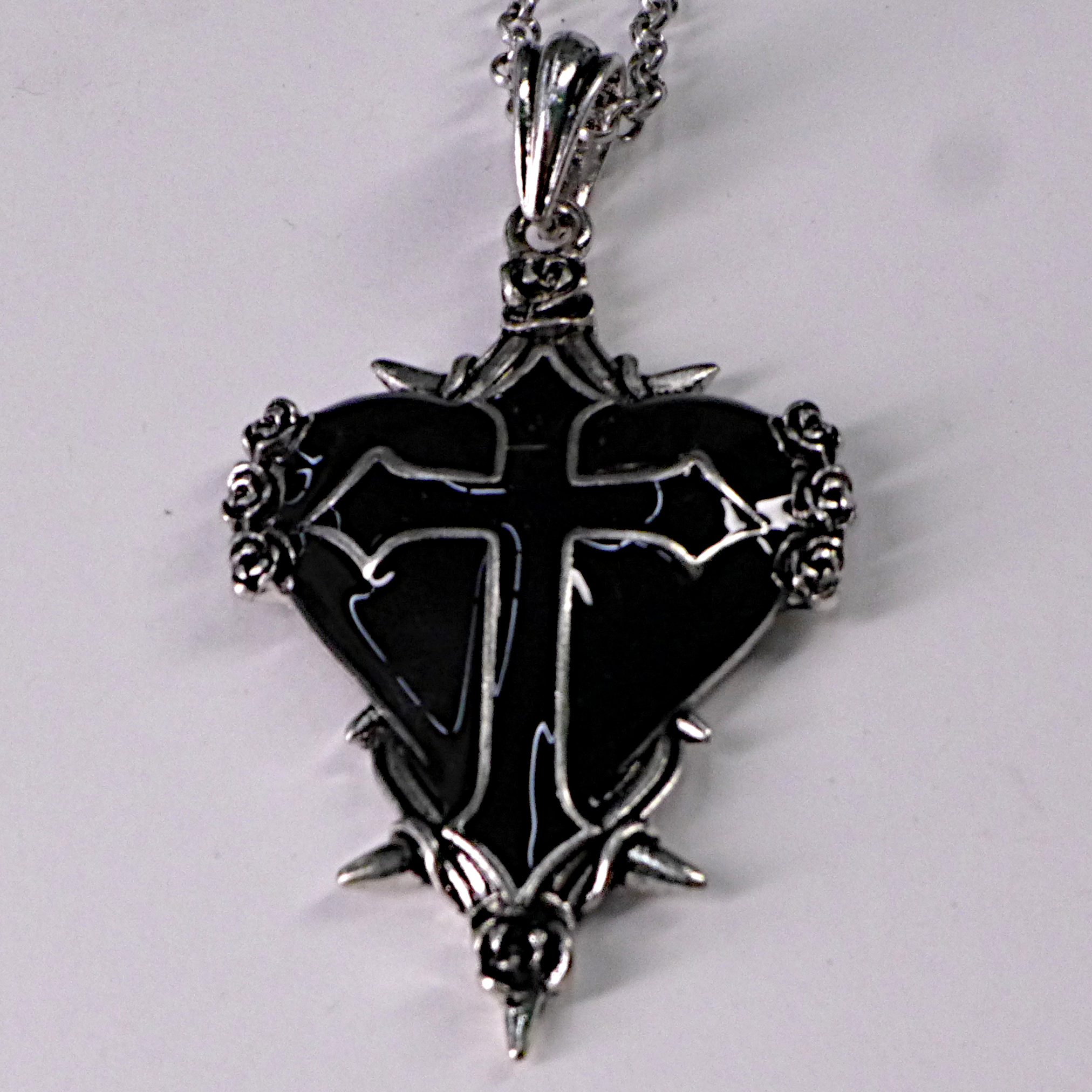 Black Cross Necklace, Mens Black Cross Pendant, Mans Cross Necklace, Bcb,  022224 - Etsy