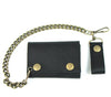 Antique Black Oil Tanned Tri-Fold