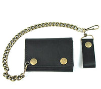 Antique Black Oil Tanned Tri-Fold