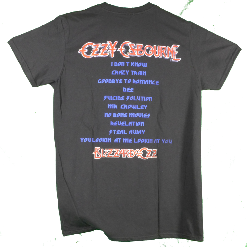 Ozzy Blizzard of Ozz Tracklist T-Shirt