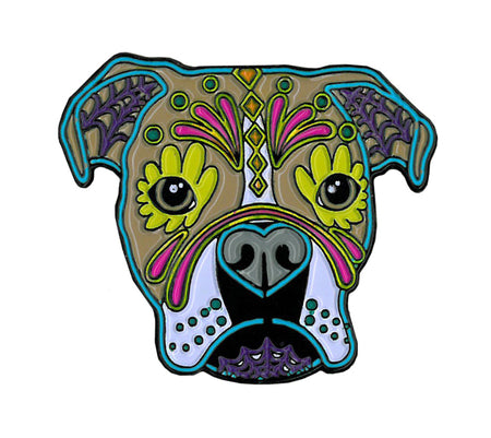 Cali Boxer Enamel Pin