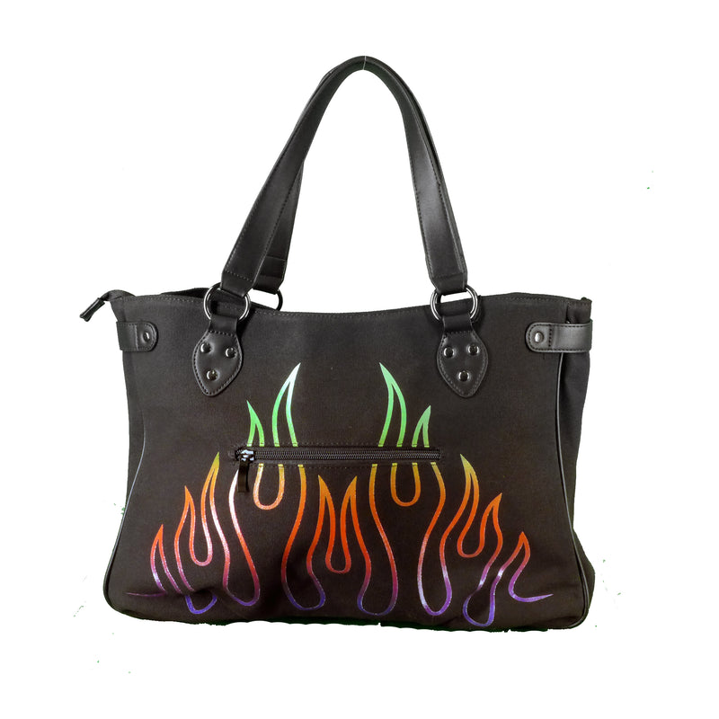 Rainbow Flames Tote