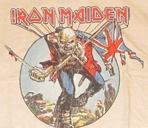Iron Maiden Trooper Circle Logo Natural Shirt