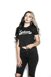 Satan is My Daddy Flowy Crop