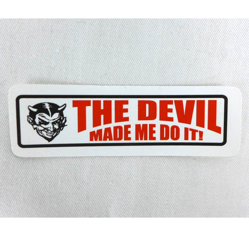 Mini Sticker-The Devil Made Me Do It