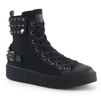 Sneeker-266 Spiked Cuff Hi Top