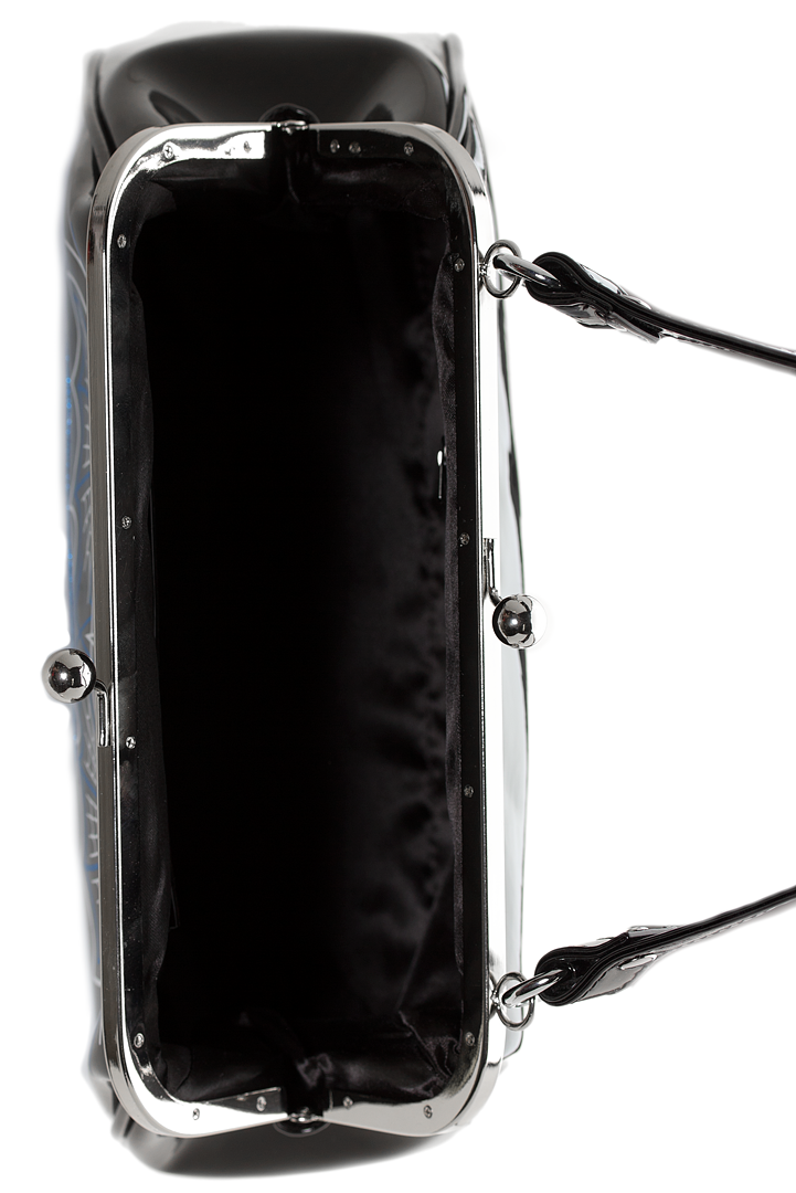 Batty Pinstripe Purse Blue