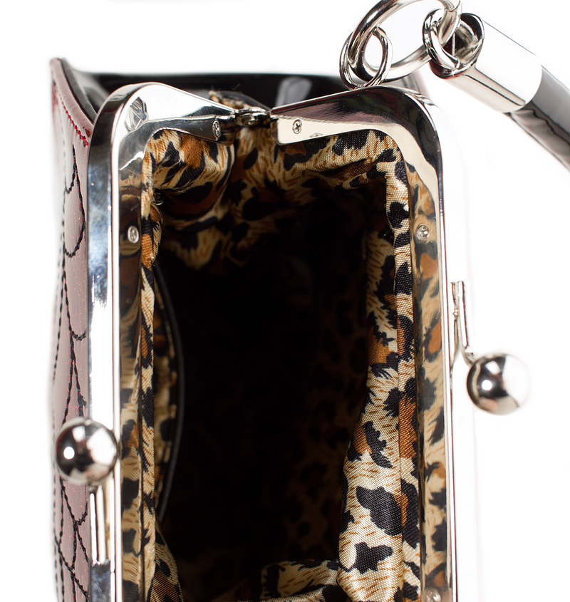 Coffin Sparkle Purse Red