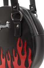 Up in Flames Round Purse