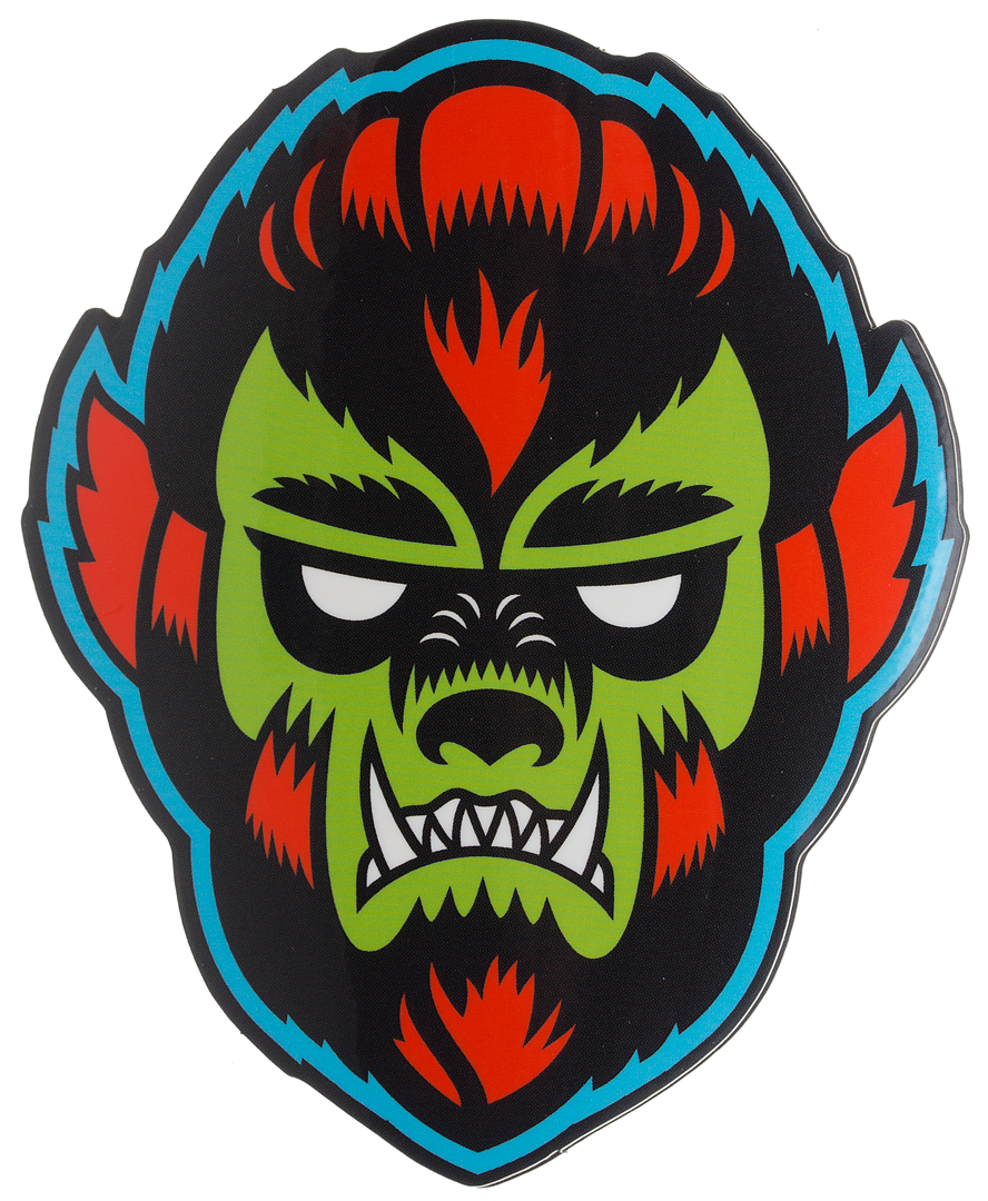 Wolfman Sourpuss Sticker – ShirtsNThingsAZ