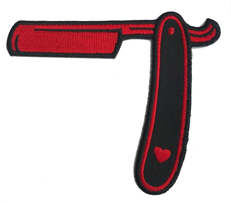Straight Razor Red Patch