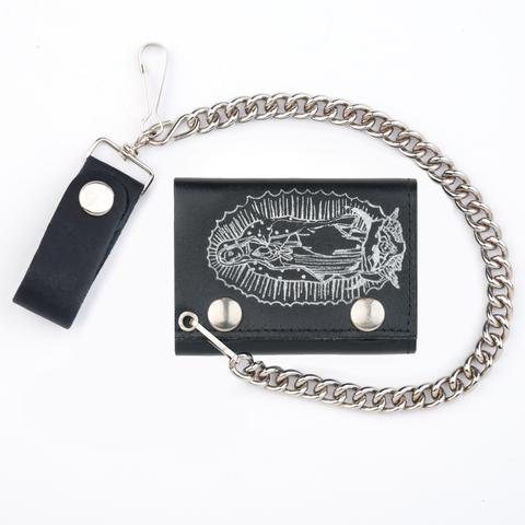 Guadalupe Black and Silver Wallet