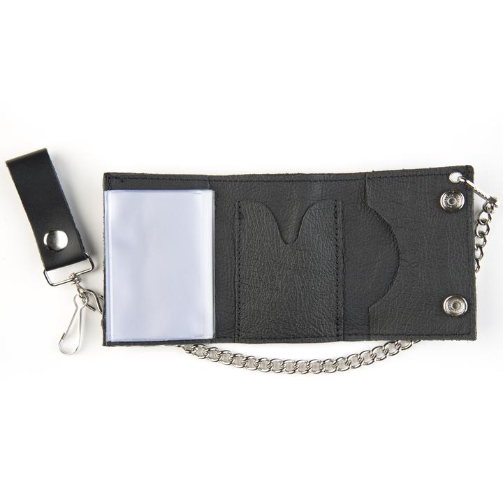 Plain black wallet deals