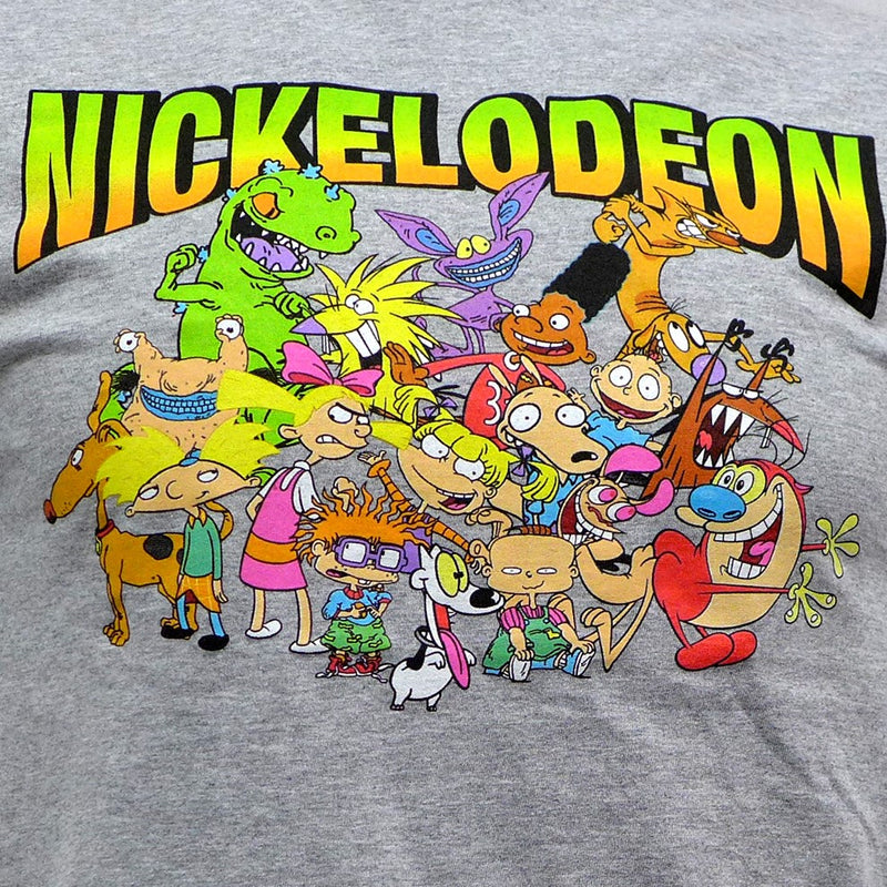 Nickelodeon Characters on Grey