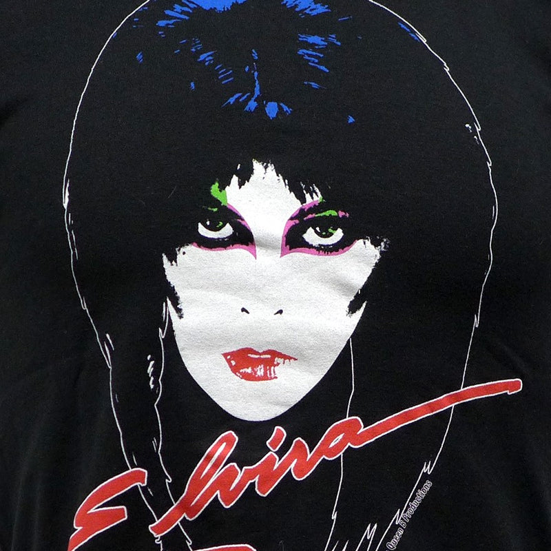 Elvira 80's Mens Black T