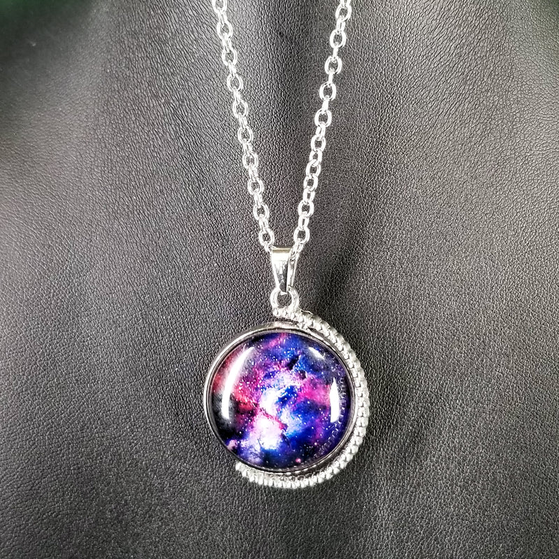 Universe Spinning Pendant Necklace