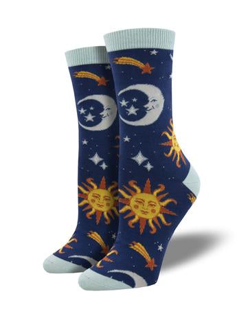 Clear Skies Navy Women's Socks