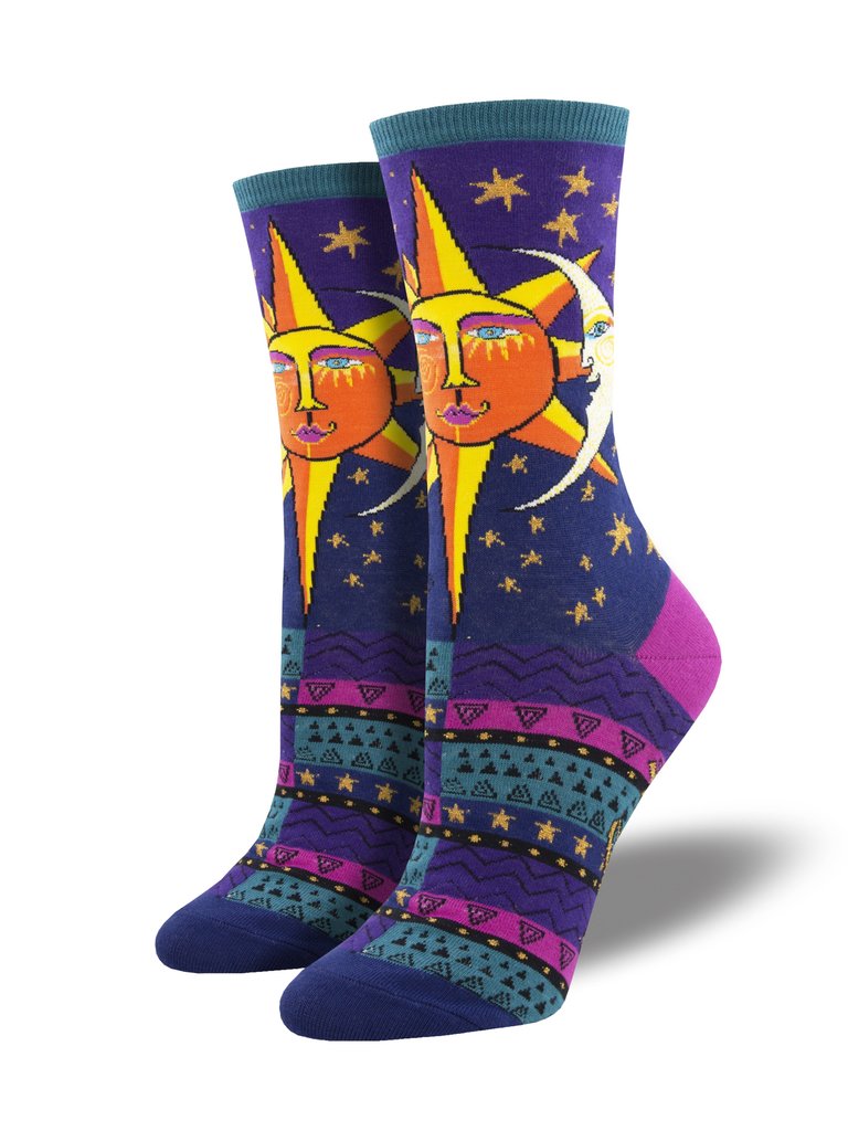 Sun & Moon Purple Women's Socks