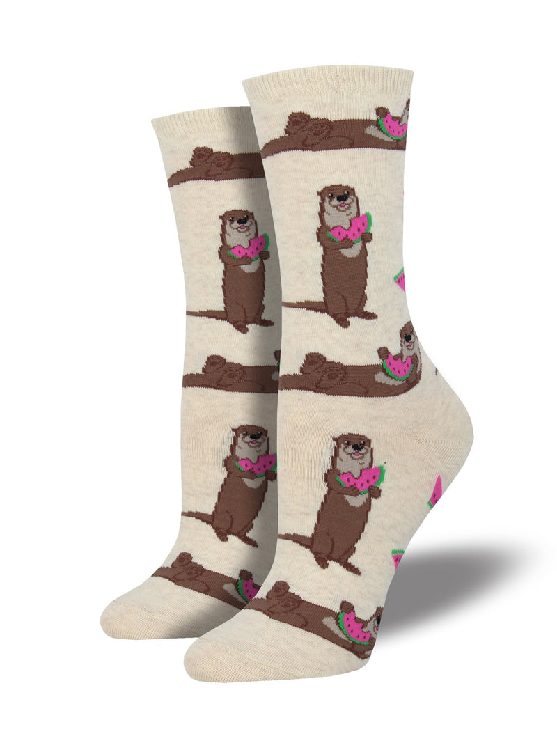 Ottermelon Ivory Women's Socks