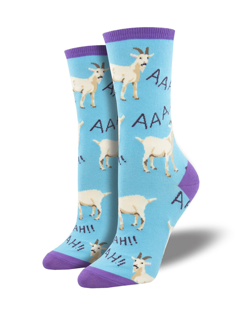Screaming Goats Blue Women's Socks