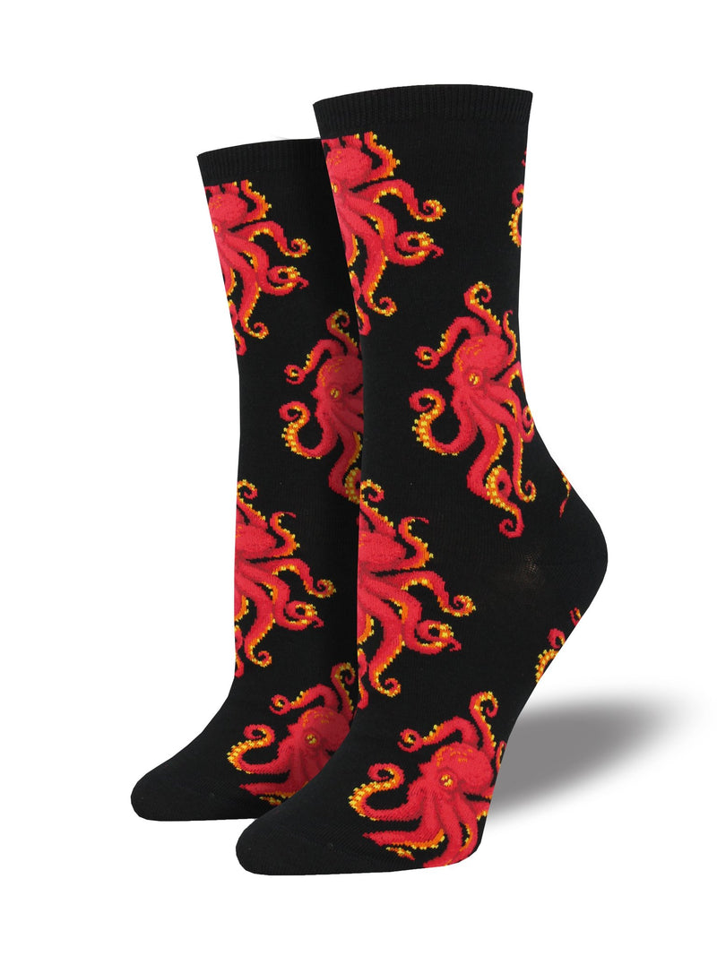 Socktopus Black Women's Socks