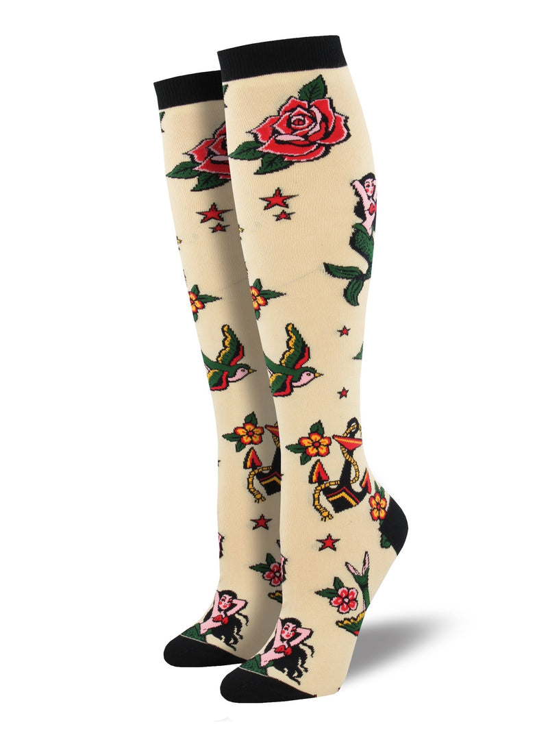 Tattoo Long Sock